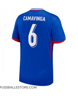 Günstige Frankreich Eduardo Camavinga #6 Heimtrikot EM 2024 Kurzarm